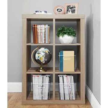 mDesign Deep Plastic Home Storage Organizer Bin for Cube Furniture Shelving in Office, Entryway, Closet, Cabinet, Bedroom, Laundry Room, Nursery, Kids Toy Room - 12" x 8" x 7.5" - 2 Pack - Clear