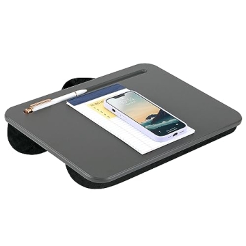 LAPGEAR Compact Lap Desk - Charcoal for 15" Laptops