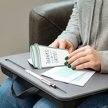 LAPGEAR Compact Lap Desk - Charcoal for 15" Laptops