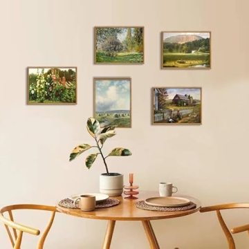 Ploceiny Vintage Wall Art for Living Room and Office