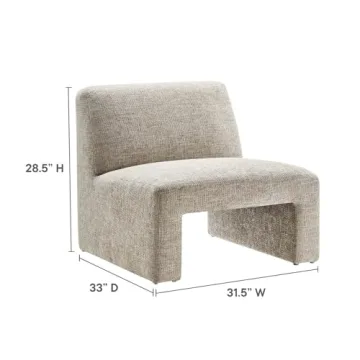 Modway Amita Chenille Accent Chair - Cozy Lounge Style