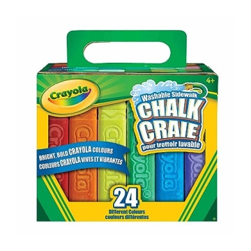 Crayola 24-Count Sidewalk Chalk - Creative Outdoor Play for Kids