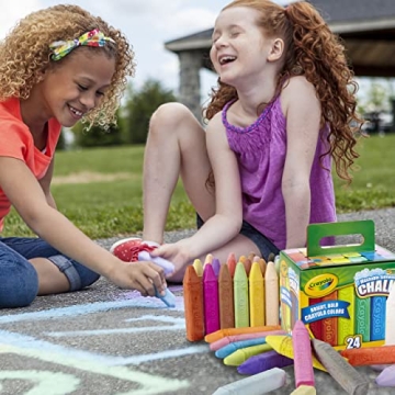 Crayola 24-Count Sidewalk Chalk for Outdoor Fun