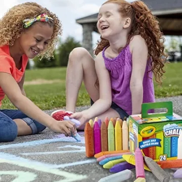 Crayola 24-Count Sidewalk Chalk for Outdoor Fun
