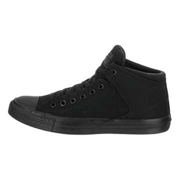 Converse Men's Street Canvas High Top Sneaker, Black/Black/Black, 7 M US
