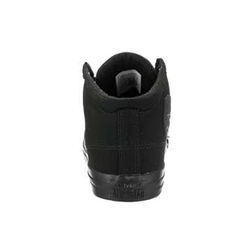 Converse Men's Street Canvas High Top Sneaker, Black/Black/Black, 7 M US
