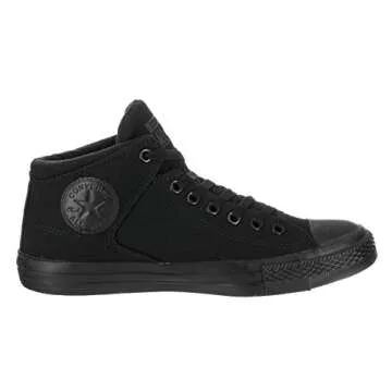 Converse Men's Street Canvas High Top Sneaker, Black/Black/Black, 7 M US