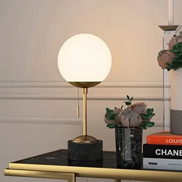 Reagan Table Lamp - Art Deco Marble & Glass Design