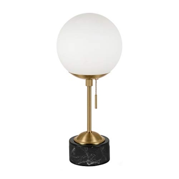 Reagan Table Lamp - Art Deco Marble & Glass Design