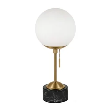 Reagan Table Lamp - Art Deco Marble & Glass Design