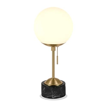 Reagan Table Lamp - Art Deco Marble & Glass Design