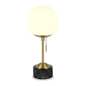Reagan Table Lamp - Art Deco Marble & Glass Design