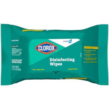 CloroxPro Disinfecting Wipes, Bleach-Free, Fresh Scent, 70 Count (Package May Vary)