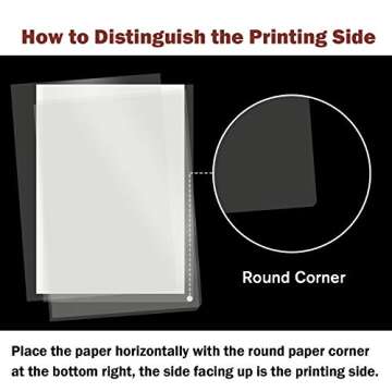 Koala OHP Film Overhead Projector Film 8.5x11 Inch Single Side Printing Film for Inkjet Printer