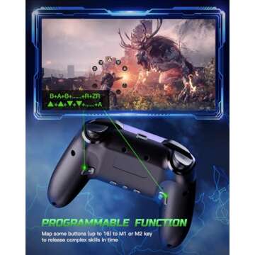 VOYEE Switch Controller with RGB Lights & Turbo Function