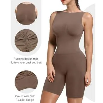 Stylish SHAPERX Mid Thigh Jumpsuits for Women