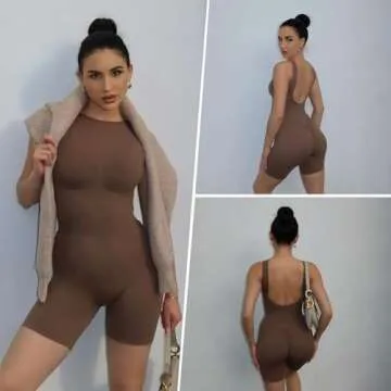 Stylish SHAPERX Mid Thigh Jumpsuits for Women