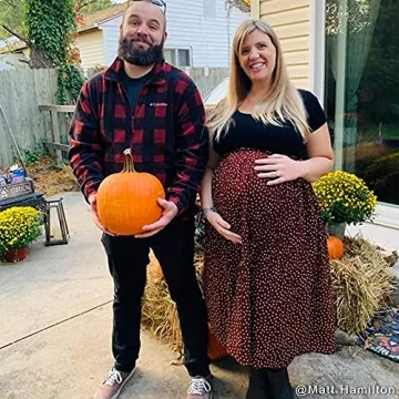 Stylish Exlura Women's High Waist Polka Dot Pleated Skirt