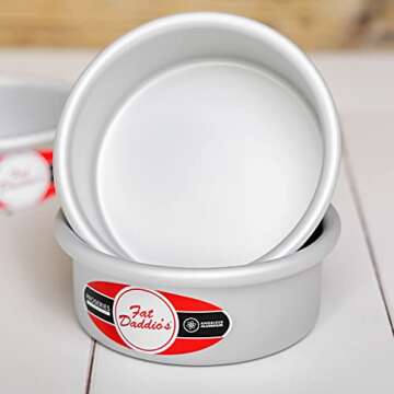 Fat Daddio's Round Cake Pan, 9 x 3 Inch, Silver