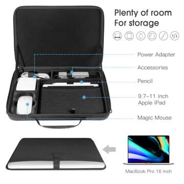 Smatree MacBook Pro Hard Sleeve for MacBook Pro 16.2 inch M4 2024/2023 A2991 A2780/2021 A2485, for M...