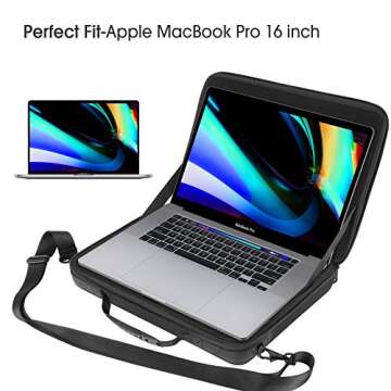 Smatree MacBook Pro Hard Sleeve for MacBook Pro 16.2 inch M4 2024/2023 A2991 A2780/2021 A2485, for MacBook Pro 16 inch 2019/A2141, for 11 inch iPad Air 2024/iPad Pro M4 2024 (No Key Board) Case, Black