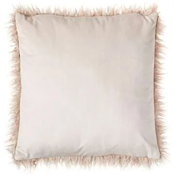 Luxurious SARO Lifestyle Faux Fur Throw Pillow to Elevate Your Decor