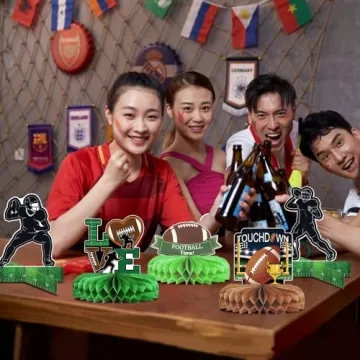 MZ.ogm Football Centerpieces for Super Bowl Table Decorations