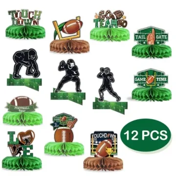 MZ.ogm Football Centerpieces for Super Bowl Table Decorations