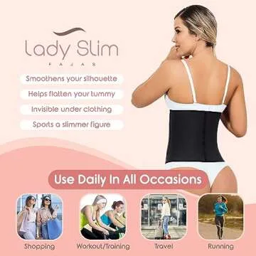 Lady Slim Fajas Colombianas Waist Cincher for Women