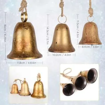 Handmade Rustic Christmas Bells - Perfect for Decor & Gifts