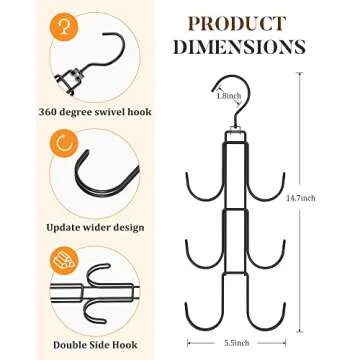 Purses Hanger Organizer 2 Pack for Space Saving Storage