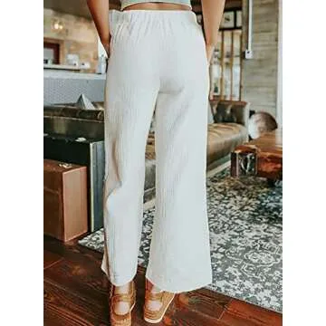 Stylish BLENCOT Women's Linen Jogger Pants with Pockets