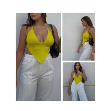 Stylish BLENCOT Women's Linen Jogger Pants with Pockets