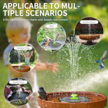 Solar Bird Bath Fountain Pump - Eco-Friendly Outdoor Decor