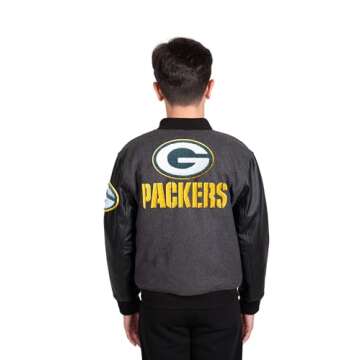 Ultra Game NFL Boys Classic Varsity Jacket for Young Fans