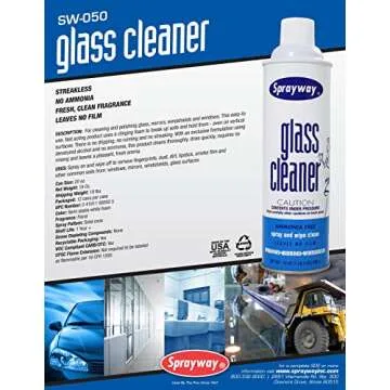 Sprayway Foaming Glass Cleaner for Home and Auto Use