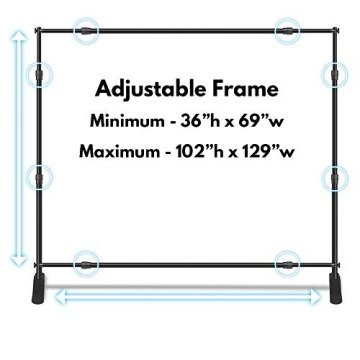Professional 10'x8' Adjustable Backdrop Stand for Events