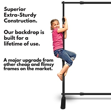 Professional 10'x8' Adjustable Backdrop Stand for Events