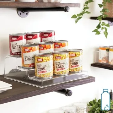 iDesign Recycled Plastic 3-Tier Spice Rack for Organizing