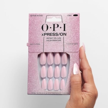 OPI xPRESS/ON Velvet Pink Long Almond Press On Nails