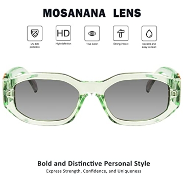 Trendy Mosanana Women’s Sunglasses - Vintage Rectangular Style