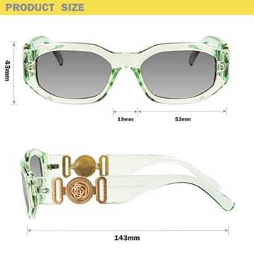 Trendy Mosanana Women’s Sunglasses - Vintage Rectangular Style