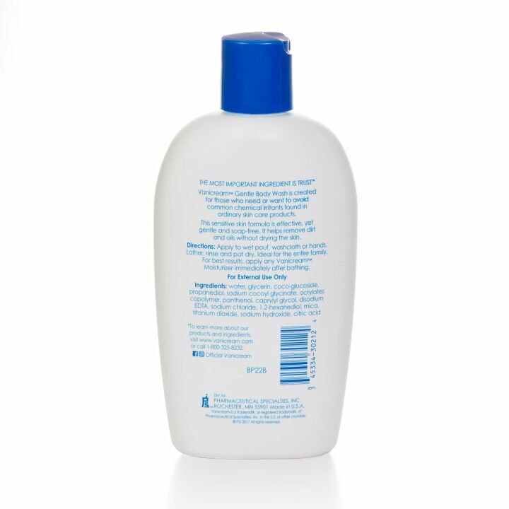 Vanicream Gentle Body Wash for Sensitive Skin