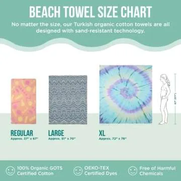 Sand Cloud Extra-Large Turkish Beach Towel for All Uses