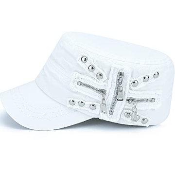 Stylish Adjustable Flat Top Military Hat for All