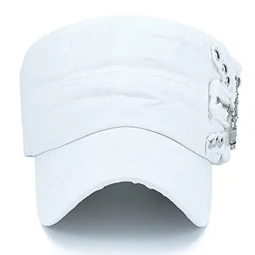 Stylish Adjustable Flat Top Military Hat for All