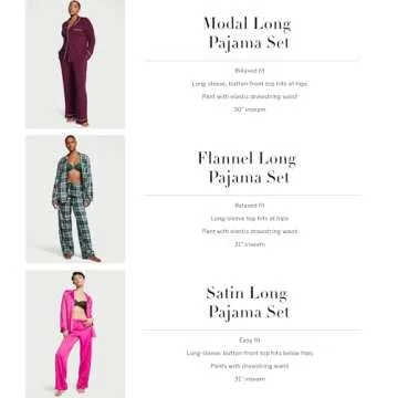 Victoria's Secret Modal Pajama Set for Women Comfort Sleepwear