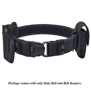 Dotacty Duty Belts for Law Enforcement Policeman Cop Security Correctional Officer 2.25 inch Nylon Utility Belt Patrol Work EDC Tactical Gear Belt M