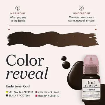 Premium Tina Davies Brow Pigment - True to Tone Ebony