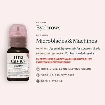 Premium Tina Davies Brow Pigment - True to Tone Ebony